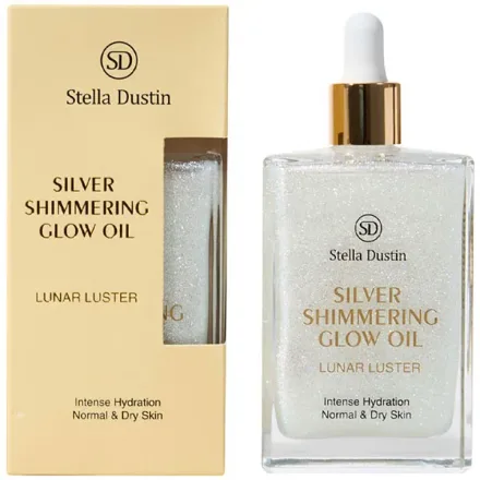 Oleo Corporal Stella Dustin Silver Shimmering Glow Oil Lunar Luster 100ml
