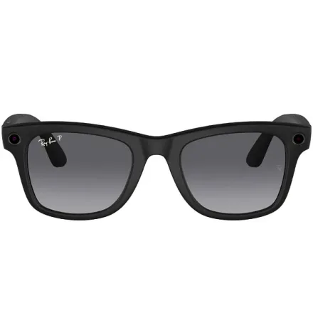 Óculos de Sol Inteligente Ray Ban Meta Wayfarer RW4008 com Câmera e Speaker - Matte Black Polar Gradient Graphite