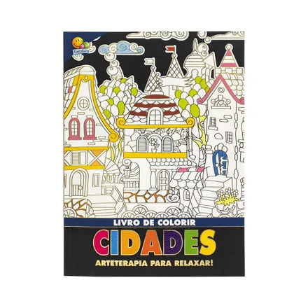 Libro Colorear Todolivro Arteterapia Relajarse Ciudades 32 Hojas