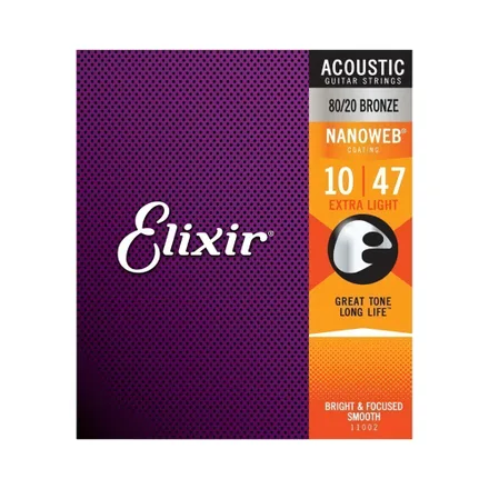 Cuerda Guitarra Acústica Elixir Nanoweb Ex11002