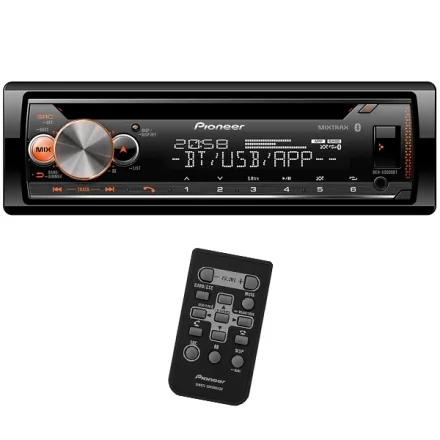 Reprodutor de CD Automotivo Pioneer DEH-X5000BT com Bluetooth USB Auxiliar - Preto