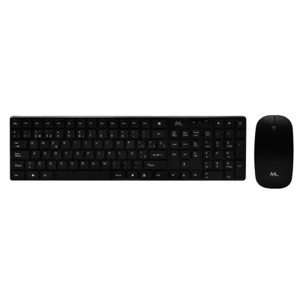 Kit Teclado e Mouse MTEK KM-5197B sem Fio - Preto