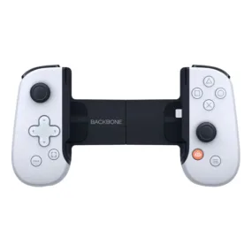 Controle Backbone para iPhone Branco e Preto