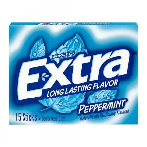 Chiclete Acucar Extra Hortela 15 Tiras