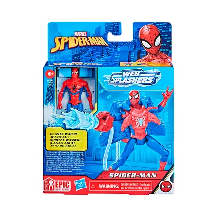 Figura Hasbro Marvel Spider Man Epic Hero Series Web Splashers Surtido 1 Pieza
