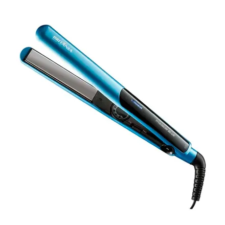 Plancha Para Cabello Britania Titanium Azul Bivolt