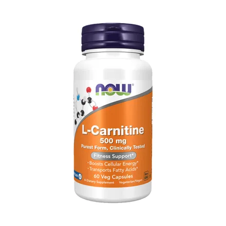 Vitamina Now Carnitine 500 Mg 60 Capsulas