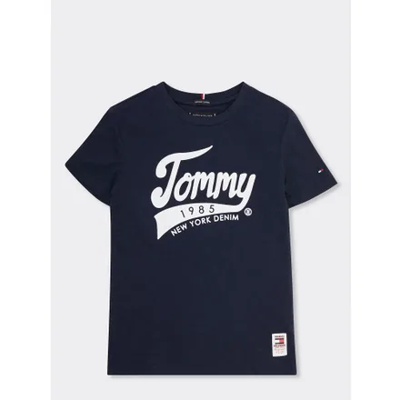 Camiseta Tommy Hilfiger Infantil Masculino Cbk 03 08 Iris