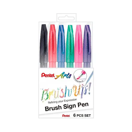 Marcador Rotulador Pentel Arts Brush Sign Pen 6