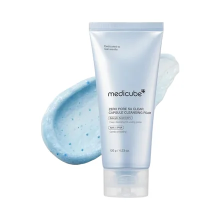Limpiador Facial Medicube Zero Pore Sa Clear Capsule Foam 120 Gr