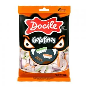 Bala Gelatina Docile Dente Monstruo 80g