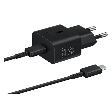 Carregador Samsung EP-T2510XBEGWW 25W USB-C/USB-C + Cabo - Preto