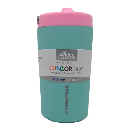 Garrafa Termica Hydrapeak Hp Cup 14 Bubblegum Aqua 400ml