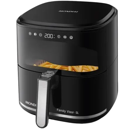 Fritadeira Eletrica Mondial Family Visor Af 50 Dv Watts 5 Litros