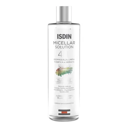Isdin Limpiador Facial Hidratante Micellar Solution 4EN1 400ml
