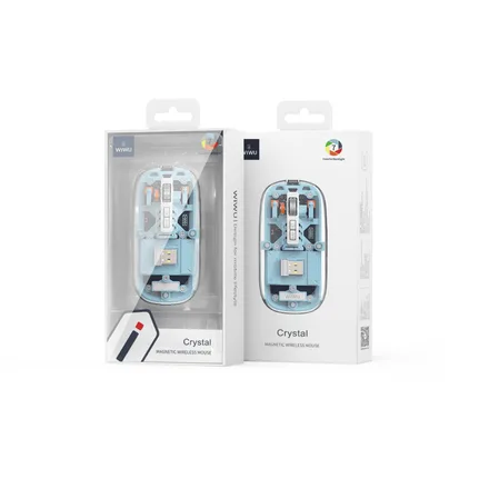 MOUSSE CRISTAL MAGNETIC WIWU TRASPARENTE – WIRELESS