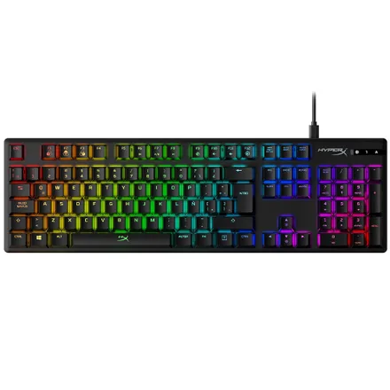 Teclado Gamer Mecânico HyperX Alloy Origins RGB USB Português – Preto HX-KB6BLX-BR
