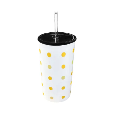 Vaso Con Tapa Pajita 400ml