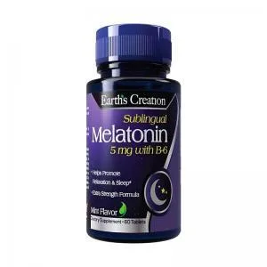 Melatonina 5MG Earth Creation 60 Sublingual B6