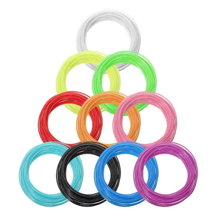 Filamento Pcl Baixa Temperatura 3D Pen Mm 10 Cores Pacote