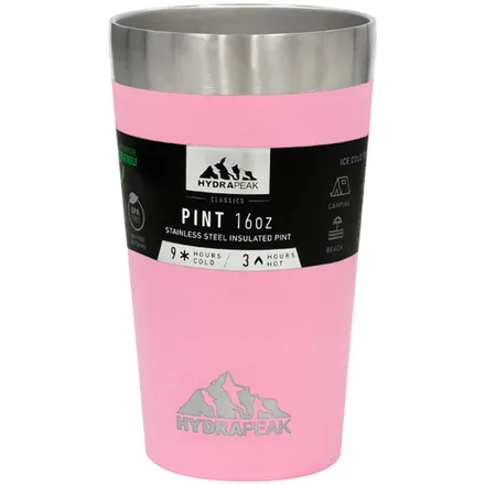 Copo Termico Hydrapeak Hp Pint 16 Pink Rosa 473ml