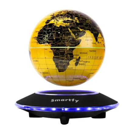 Smartfy Globo Levitante Dorado Mapa Mundi 110