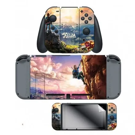 Adesivo Nintendo Switch Zelda Hilltop View 2 Adesivos