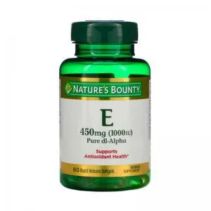 Vitamina Pure Dl Alpha Nature Bounty 60 Softgels