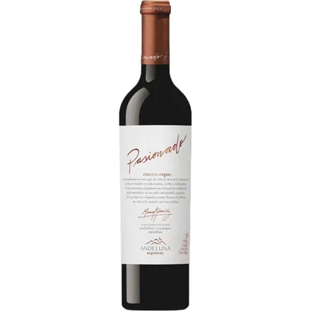 Vino Argentino Tinto Andeluna Pasionado 4 Cepas 750ml