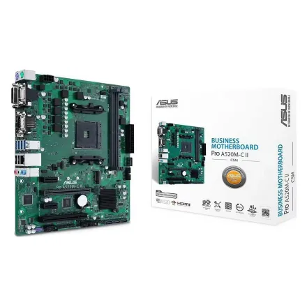 Placa Mae Pro Ii Csm Socket AM4 Chipset A520 Ddr 4 Atx
