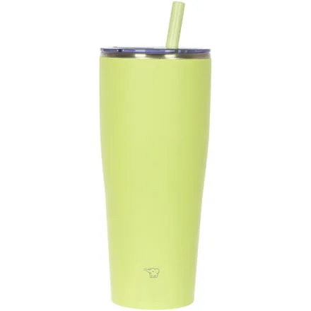 Copo Termico Zojirushi Sx Canudo Encaixe Carro Inox Amarelo 890ml