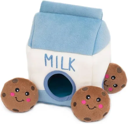 ZIPPY PAWS JUGUETE P/PERRO LECHE Y GALLETAS