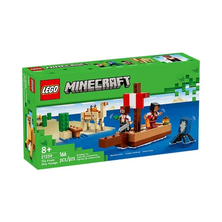 Juguete Construccion Lego Minecraft Pirate Ship Voyage 166 Piezas