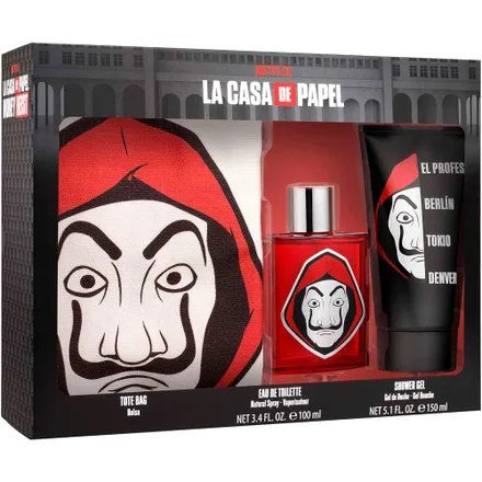 Perfume La Casa Papel Edt Plus Sg Toilete Bag 100ml 150ml