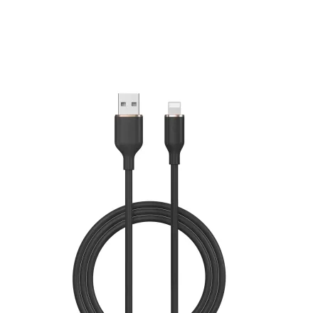 DEVIA CABLE EC630 USB A LIGHTNING 1.2M BLACK