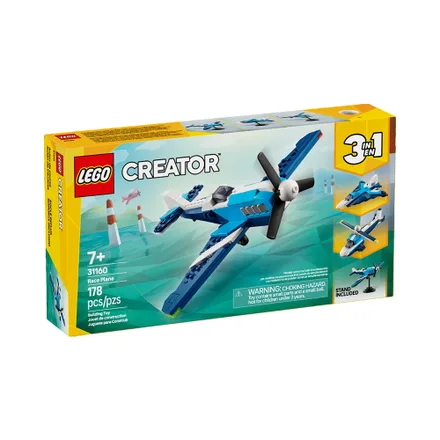 Juguete Construccion Lego Creator Race Plane 3 En 1 178 Piezas