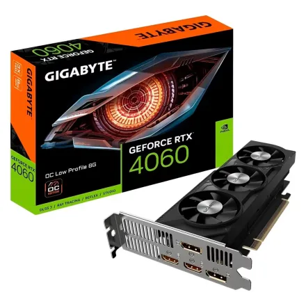 Placa Video Gigabyte Geforce Rtx 4060 Oc Low Profile Gddr 6 Gv 8GL