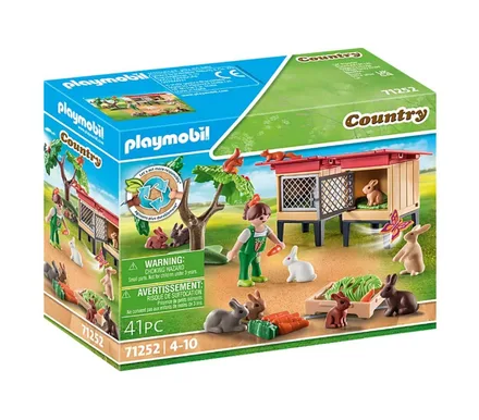 PLAYMOBIL JUGUETE RABBIT ENCLOSURE 71252