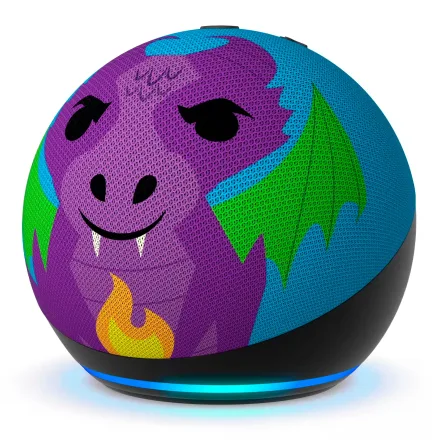 Amazon Echo Dot Alexa 5 Kids Fire Dragon