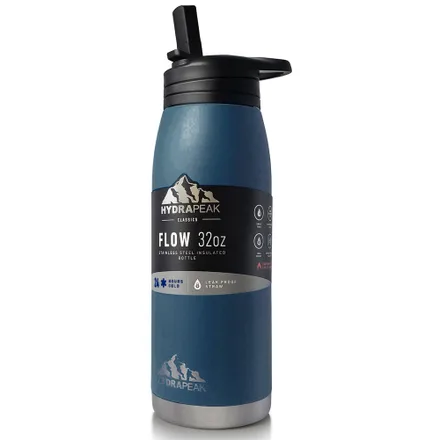 Garrafa Termica Hydrapeak Hp Flow 32 Navy Azul Marinho 946ml