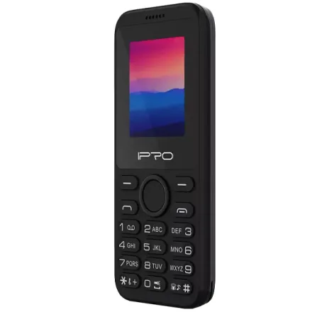 Celular IPRO A6mini Dual SIM Tela de 1.8" Câmera VGA Rádio FM - Preto