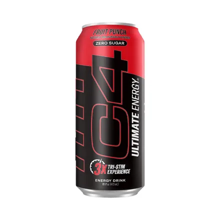 Bebida Energetica Pre Entreno Cellucor C4 Ultimate Energy Fruit Punch 473ml