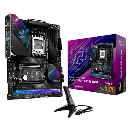 Placa Mae Asrock X870 Riptide Ddr 5 Socket AM5 Chipset Atx