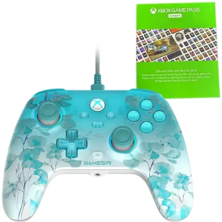 Controle Gamesir T7 Pro Floral Pc Xbox Transparente Game Pass Ultimate