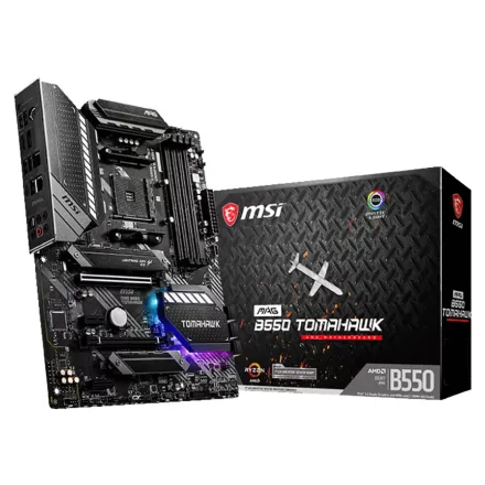 Placa Mae Msi B550 Mag Tomahawk Ddr 4 Socket AM4 Chipset Atx