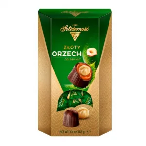 Bombom Chocolate Ao Leite Recheio Avela Solidarnosc 190g