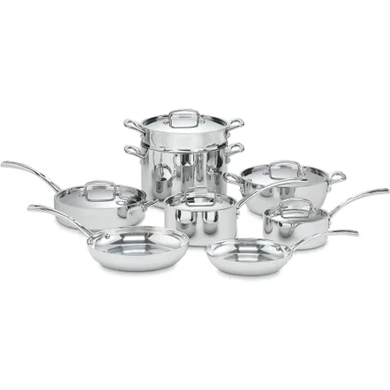 Jogo Panelas Cuisinart Fct 13 Classicas Francesas Inducao Inox