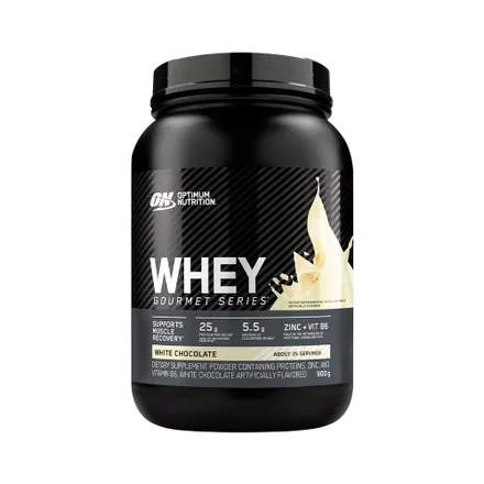 Suplemento Optimum Nutrition Whey Gourmet Series Latan Chocolate 900 Gr