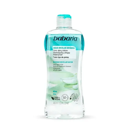 Agua Micelar Bifásica con Aloe Vera Babaria