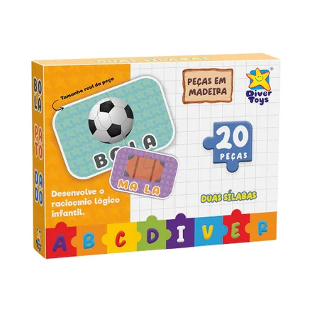 Juego Educativo Divertorys Silabas 8287 20 Piezas
